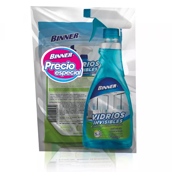 LIMPIAVIDRIOS BINNER 3EN1 X500ml+DOYPACK