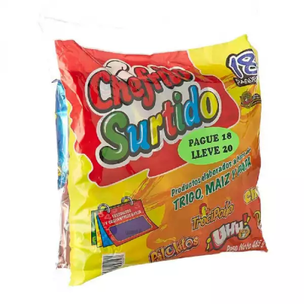 LONCHERA CHEFRITO SURTIDA X18u