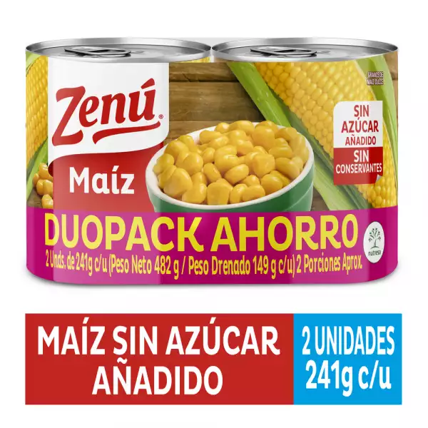 MAIZ DULCE ZENU X2 X241g