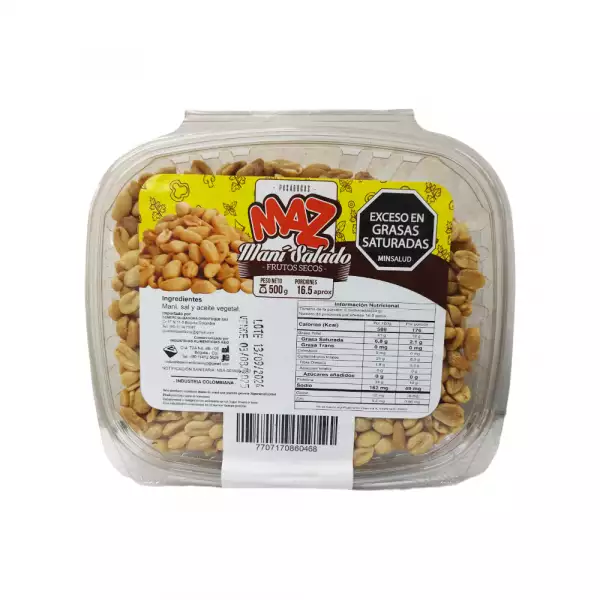 MANI CON SAL MAZ X500g