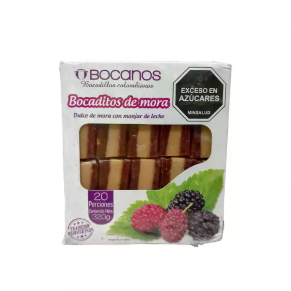 MANJAR DE MORA BOCANOS X20 X320g