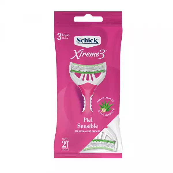 MAQUINA SCHICK XTREME3 SENSIBLE X2u