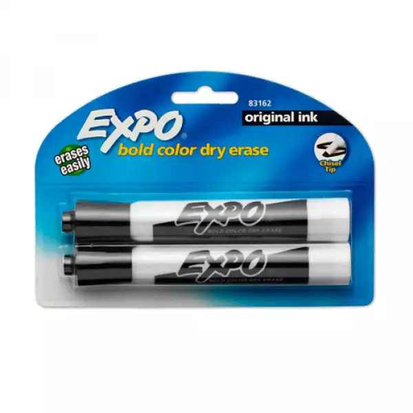 MARCADOR BORRABLE EXPO NEGRO X2un