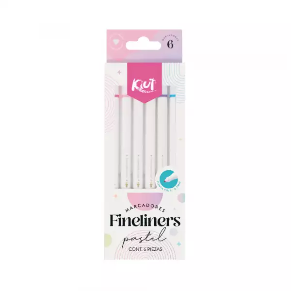 MARCADORES KIUT FINELINERS X6pz