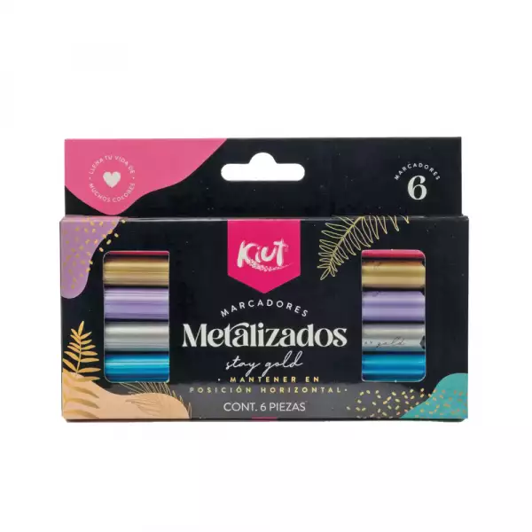 MARCADORES KIUT METALIZADOS PF X6u