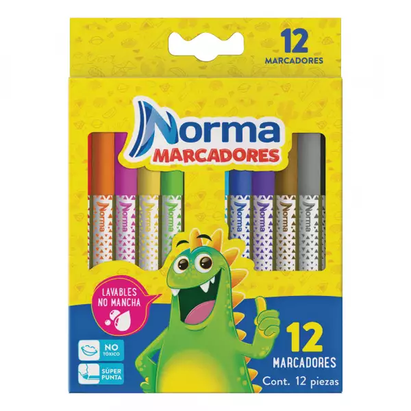 MARCADORES LAVABLES NORMA X12u