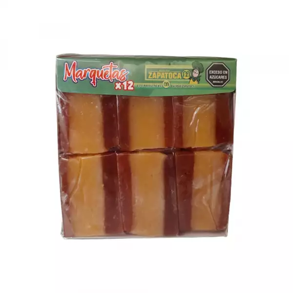 MARQUETAS ZAPATOCA VELEÑAS X12 X455gr