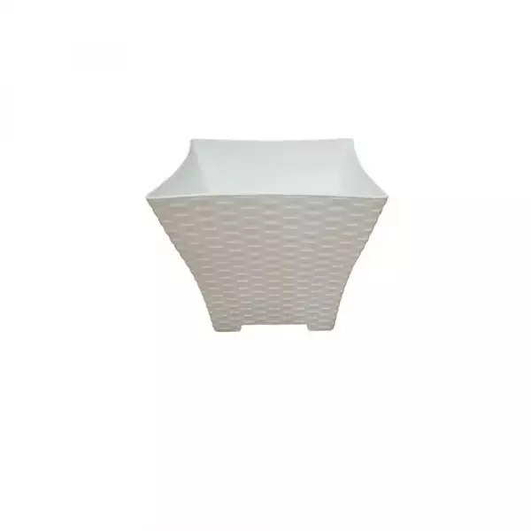 MATERA RATTAN CUAD PEQUEÑA BLAN REF1037