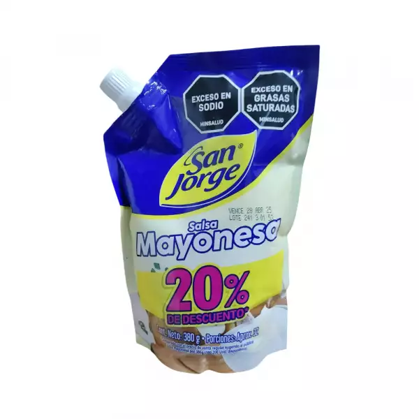 MAYONESA SAN JORGE DP X380g-20%
