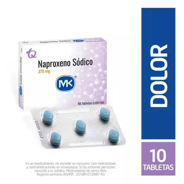 NAPROXENO X275mg MK X10 TABLETAS