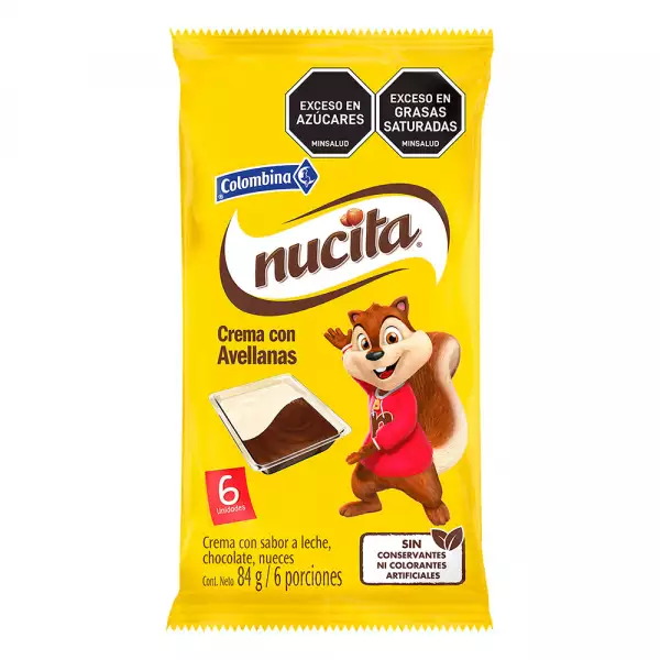 NUCITA CREMA MIX X6 X84g