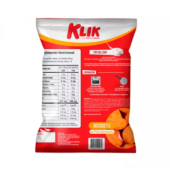 NUGGETS KLIK X50 X800g