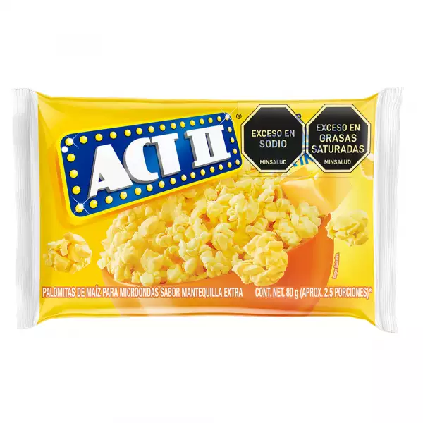 PALOMITAS ACT II EXTRA MANTEQUILLA X80g