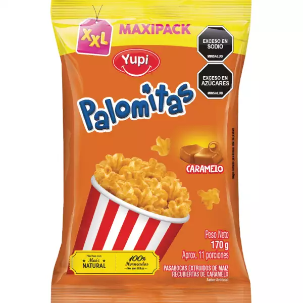 PALOMITAS YUPI CARAMELO X170g