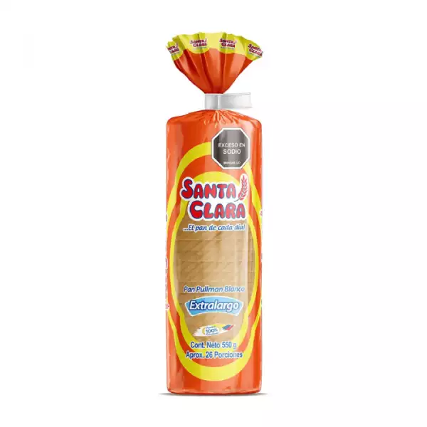 PAN SANTA CLARA BLANCO EXTRALARGO X550g