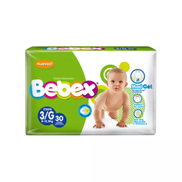 PAÑAL BEBEX ETAPA 3 GRANDE X30un