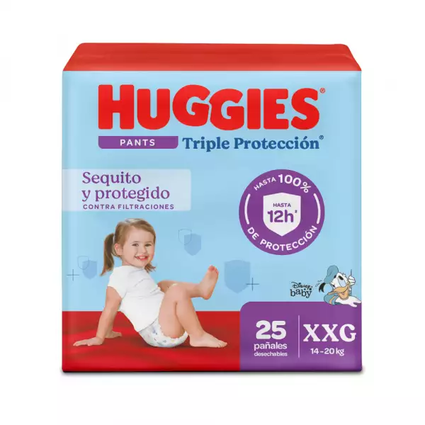 PAÑAL HUGGIES PANTS TRIPLE PROTECCION XXG5 X25u