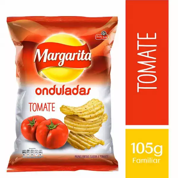 PAPA MARGARITA ONDULADAS TOMATE X105g