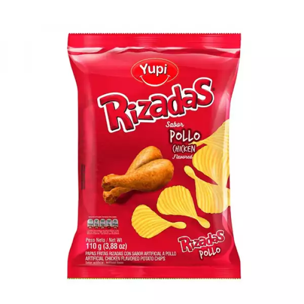 PAPAS RIZADAS POLLO X110g