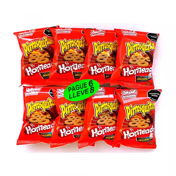 PASABOCAS PIRROSQUITAS PAGUE 6 LLEVE 8 17g