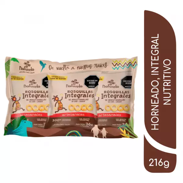 PASABOCAS ROSQUILLAS NATURELA X6 X36g