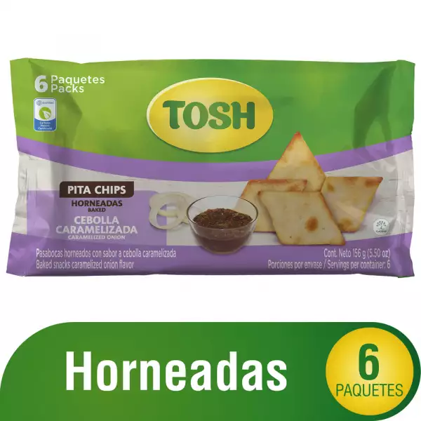 PASABOCAS TOSH PITA CHIPS CEBOLLA X6 X26g