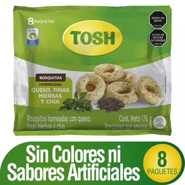 PASABOCAS TOSH ROSQUITAS F HIE CHIA X8 X176g