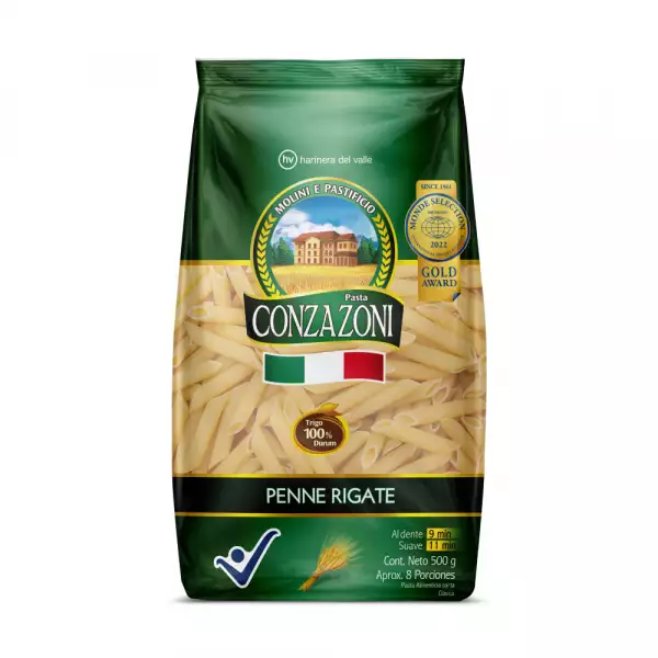 PASTA CONZAZONI PENNE RIGATE X500g