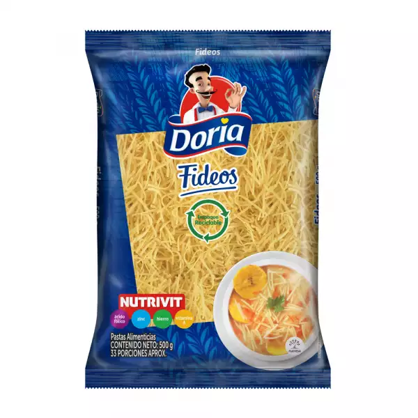 PASTA DORIA FIDEOS X500g