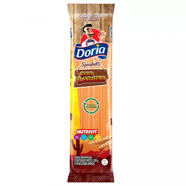 PASTA DORIA SPAGHETTI RANCHERA X250g