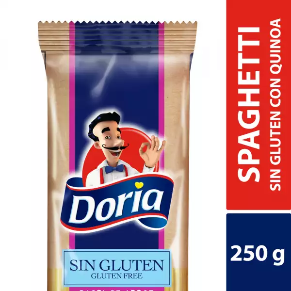PASTA DORIA SPAGHETTI SIN GLUTEN CHIA QUINUA X250g
