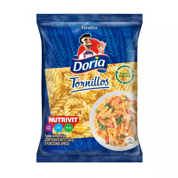 PASTA DORIA TORNILLOS X250g