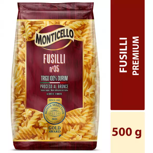 PASTA MONTICELLO FUSILLI X500g