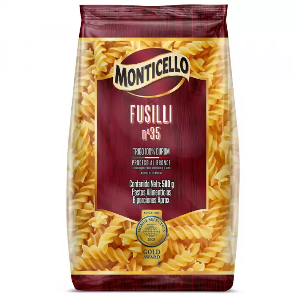 PASTA MONTICELLO FUSILLI X500g