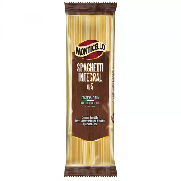 PASTA MONTICELLO SPAGUETTI INTEGRALX500g