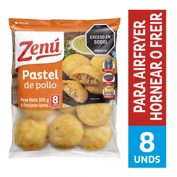 PASTEL POLLO ZENU X300g