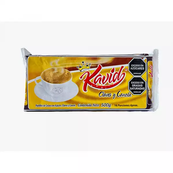 PASTILLAS COCOA KAVID CLAVOS Y CANELA X500g