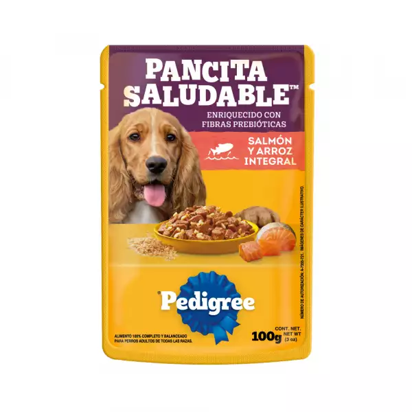 PEDIGREE POUCH SALMON ARROZ INTEGRAL X100g