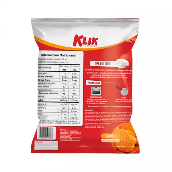 PINCHOS KLIK X14 X700g