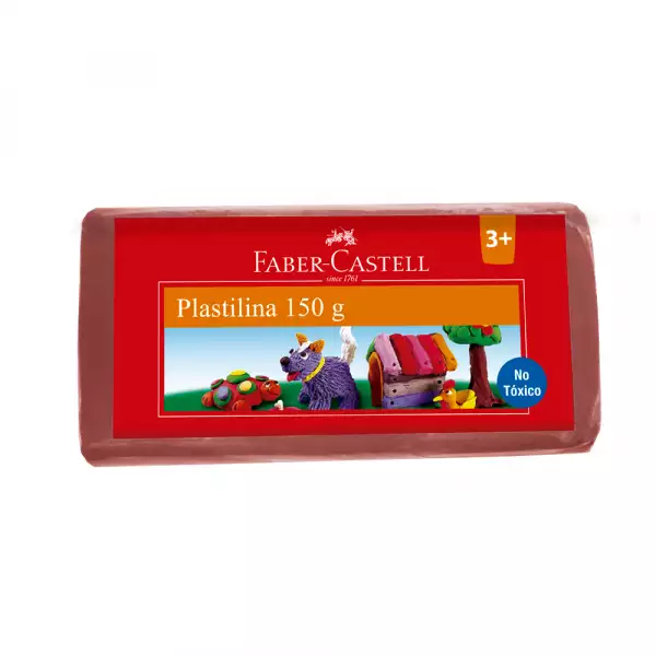 PLASTILINA FABER CASTELL CAFE X150g