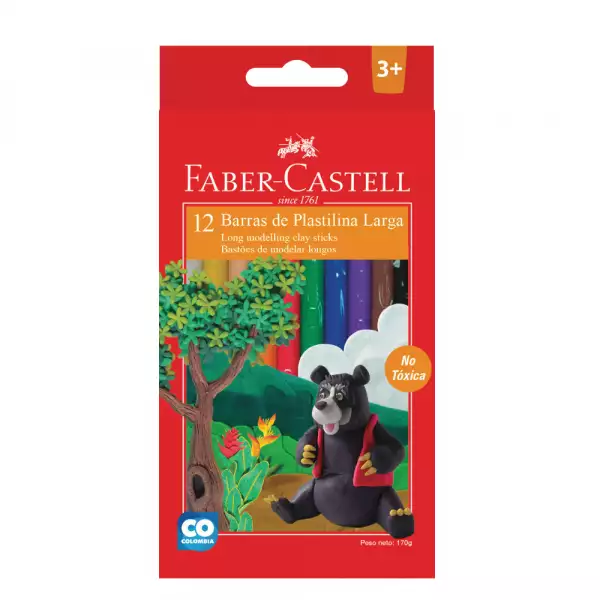 PLASTILINA FABER CASTELL X12u