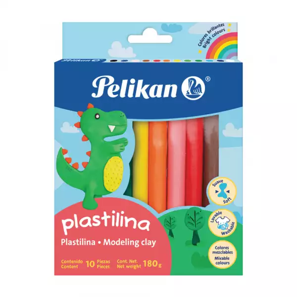 PLASTILINA PELIKAN SURT X10u