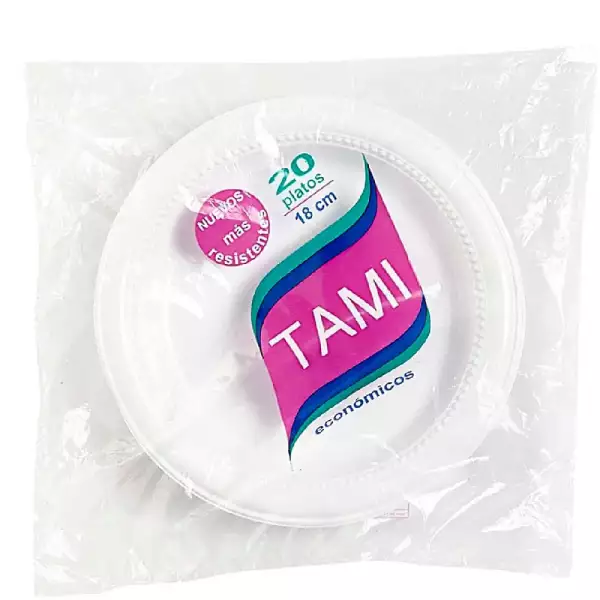 PLATO TAMI PANDO 18cm X20u