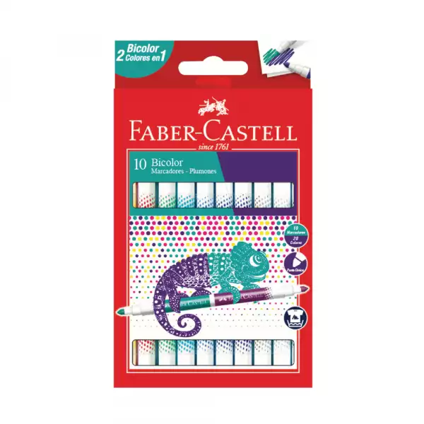 PLUMON FABER CASTELL BICOLOR X10 UNIDADES