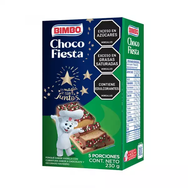 PONQUE NAVIDEÑO BIMBO CHOCOFIESTA X230g
