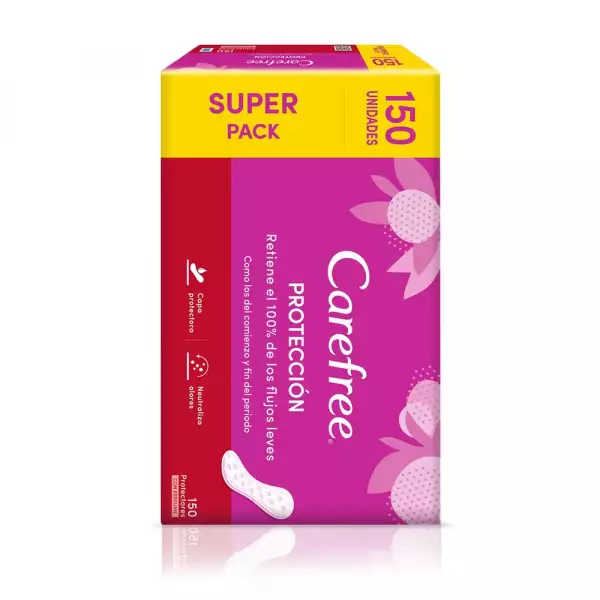 PROTECTORES CAREFREE ORIGINAL CON PERFUME X150u