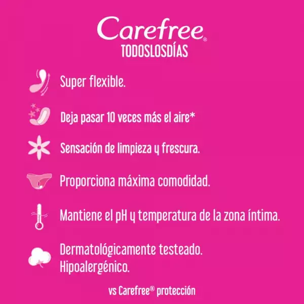PROTECTORES CAREFREE TODOS LOS DIAS X100 SUPER PRECIOS