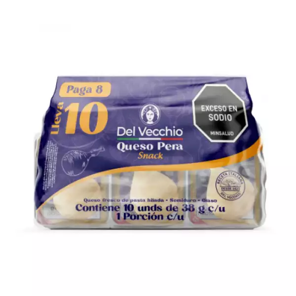 QQUESO PERA DEL VECCHIO PAGUE 8 LLEVE 10 X38g