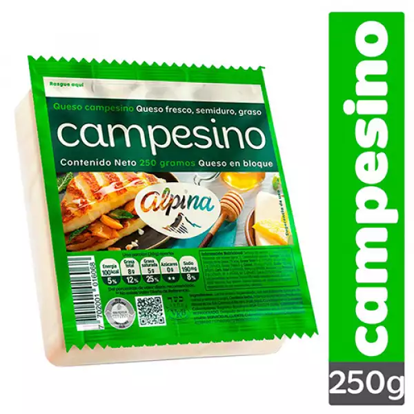 QUESO ALPINA CAMPESINO X250g
