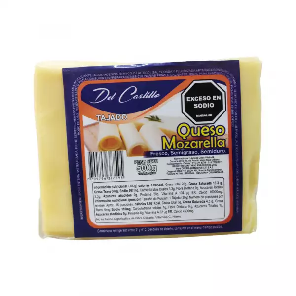QUESO DEL CASTILLO M ONZASARELLA TAJADO X500g